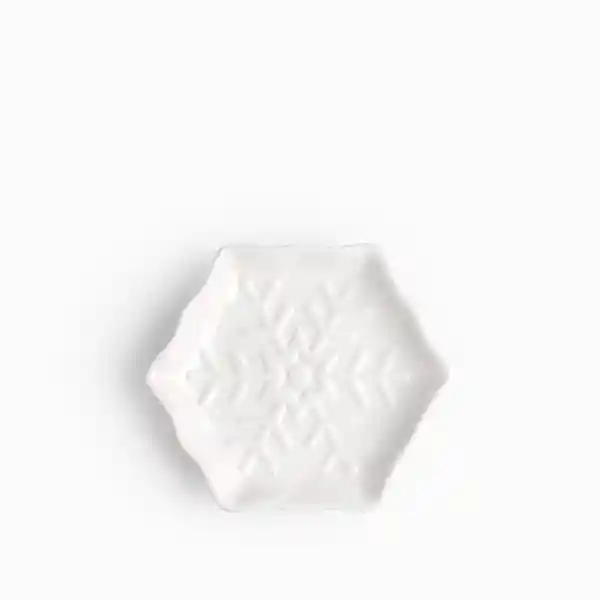Plato Snowflake Blanco 14 cm Ambiente Gourmet
