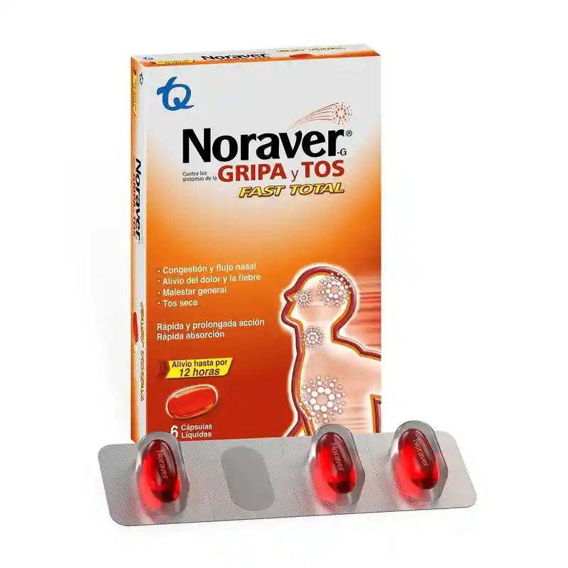 Noraver (200 mg /10 mg / 3.3 mg)  Cápsulas Líquidas