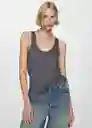 Top Bobar Gris Talla XS Mujer Mango