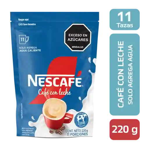 Café con Leche NESCAFÉ soluble x 220g