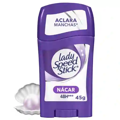 Desodorante Mujer Lady Speed Stick Derma + Aclarado Nácar 45 g