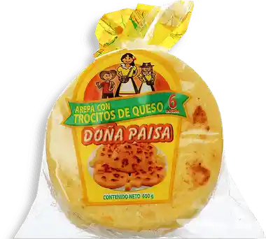 Doña Paisa Arepa Con Trocitos De Queso