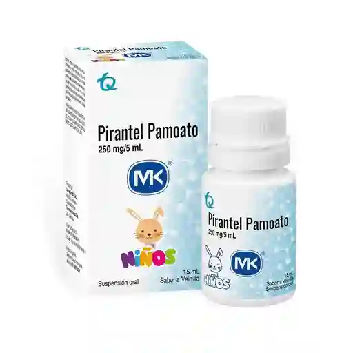 Mk Pirantel Pamoato Sabor Vainilla (250 mg/5 ml)