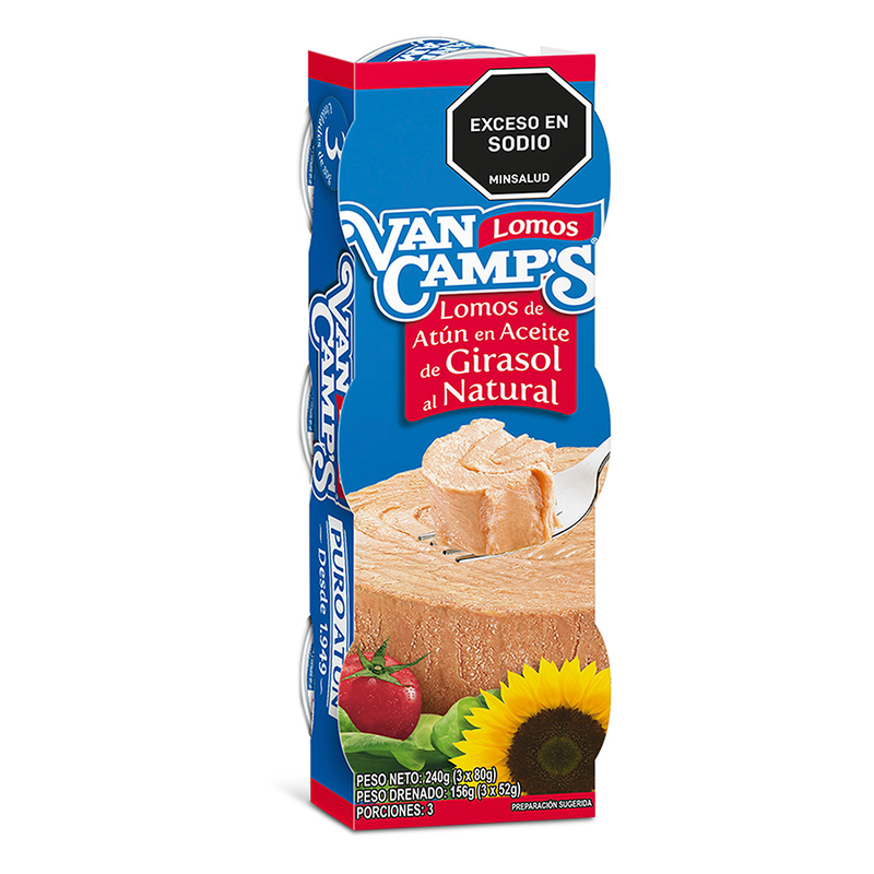 Vancamps Atún En Aceite Pack x3 Lata 80g