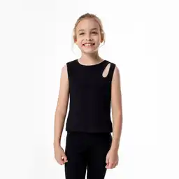 Camiseta Manga Sisa Tejido de Punto Kids Femenino Lopuz Gef Talla 4