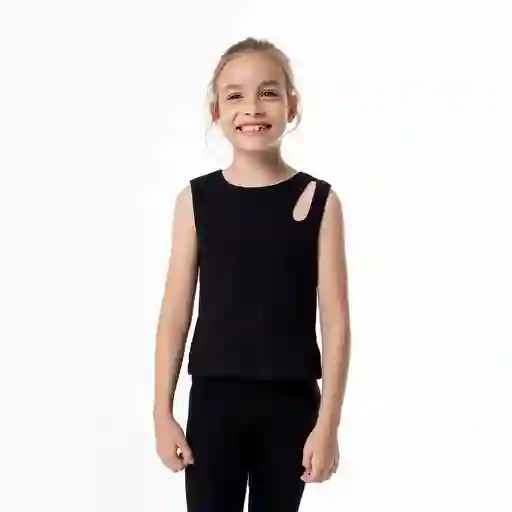 Camiseta Manga Sisa Tejido de Punto Kids Femenino Lopuz Gef Talla 4
