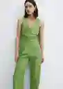 Enterizo Mono Nan Verde Talla S Mujer Mango