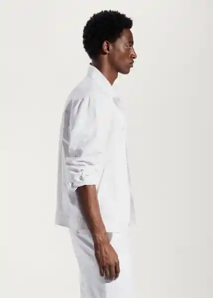 Chaqueta Conca Blanco Talla M Hombre Mango