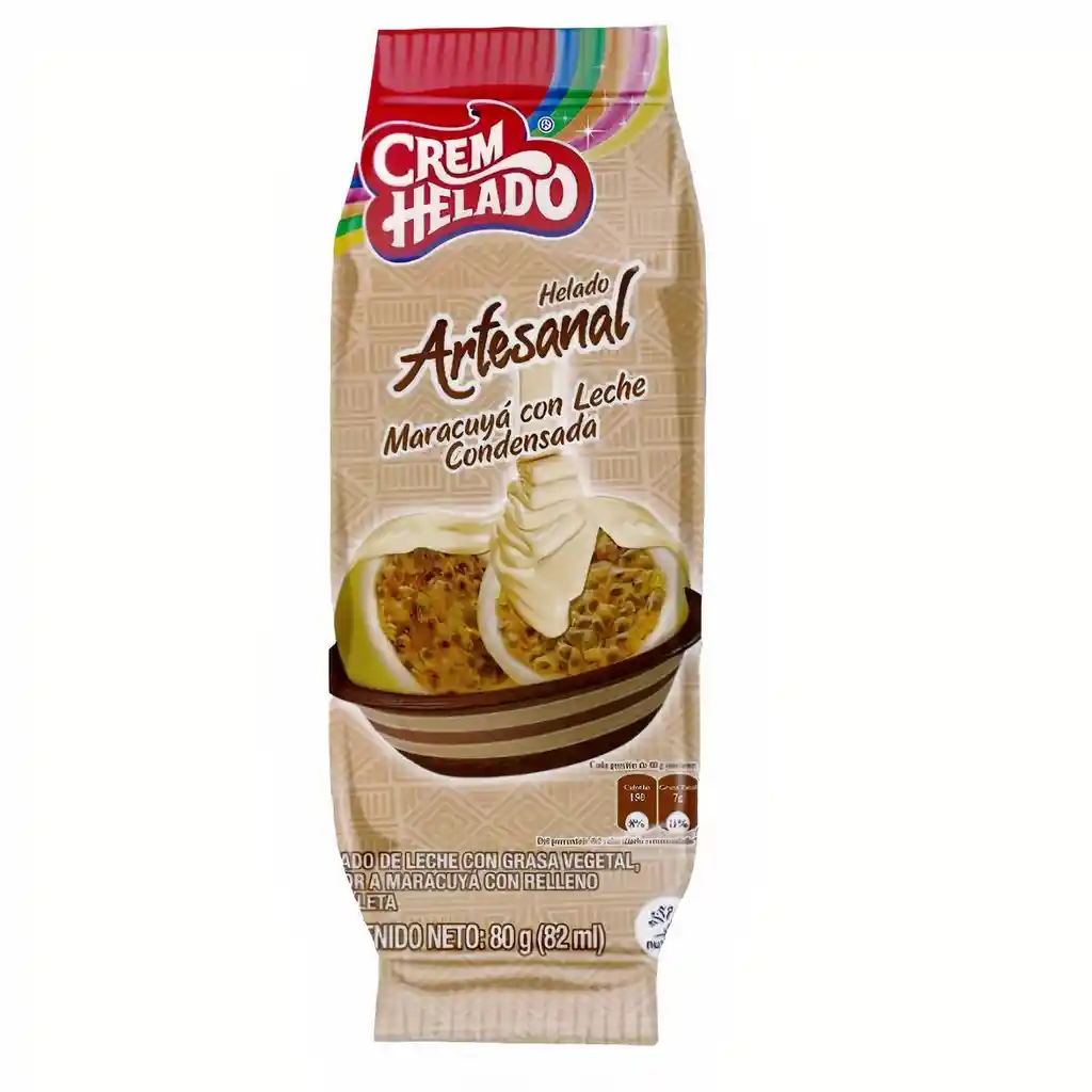 Crem Helado Artesanal Maracuya