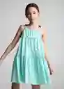 Vestido Comporta Agua Talla 10 Niñas Mango