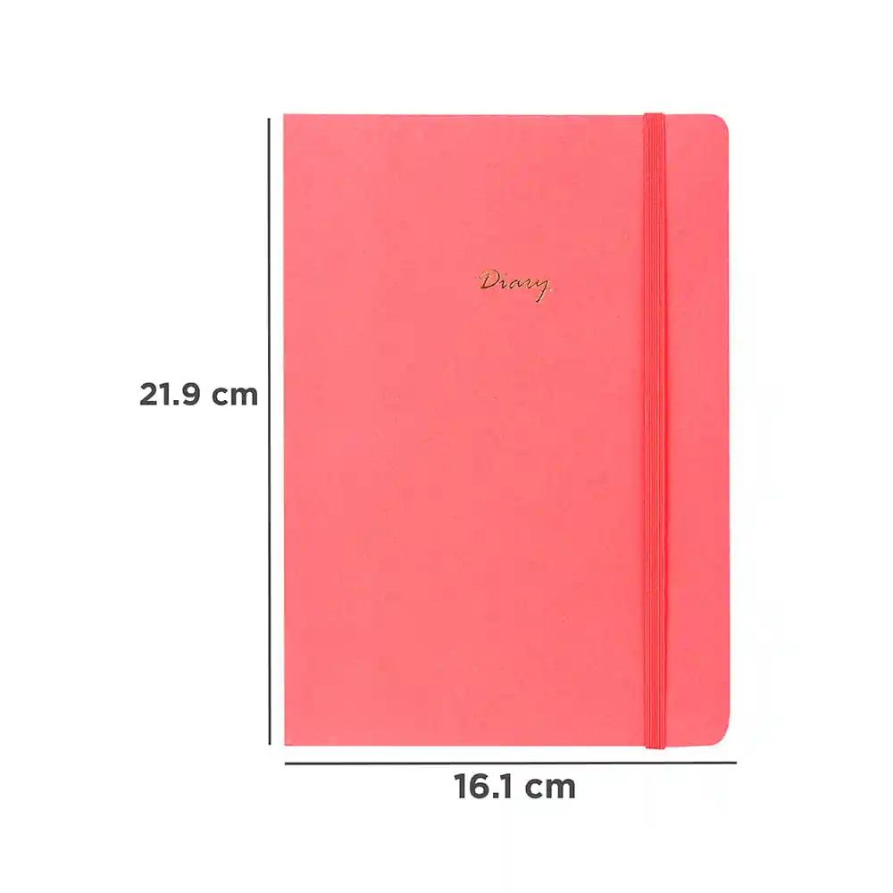 Cuaderno Estampado con Plan Mensual Rojo Miniso