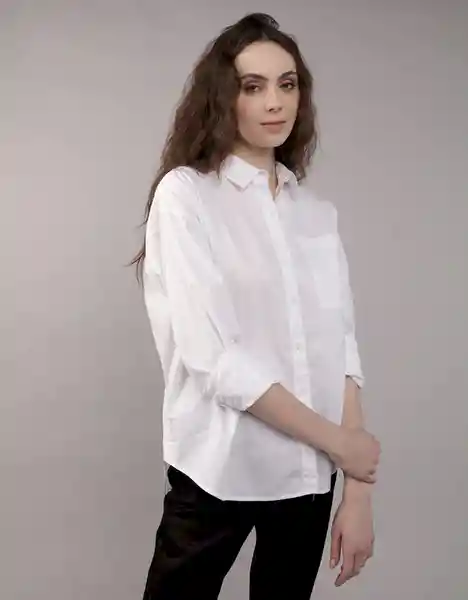 Camisa Mujer Blanco Talla: XX-SMALL 6093100 American Eagle
