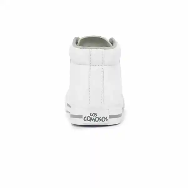 Los Gomosos Tenis Escolar Capra Alto Unisex Blanco Talla 22