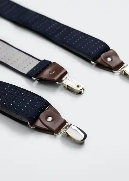 Tirantes Suspende Azul Talla 99 Hombre Mango
