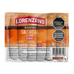 Lorenzano Salchicha de Cerdo Ahumada Mixta Maestro