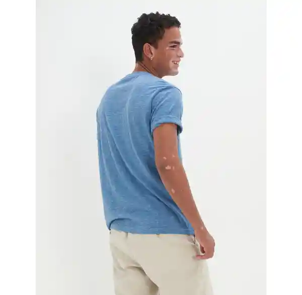 Camiseta Hombre en Azul T. SMALL American Eagle