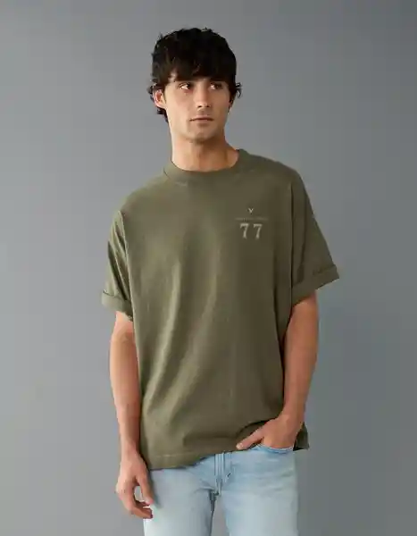 Camiseta Hombre Verde Talla Medium 4597315 American Eagle