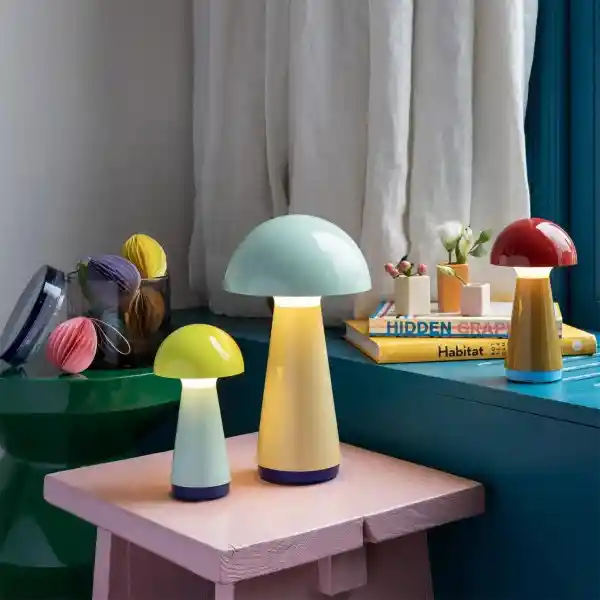 Remember Lámpara de Mesa Inalámbrica Bob Menta
