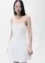 Vestido Fruit Blanco Talla M Mujer Mango