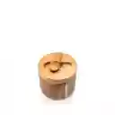 Recipiente Para Especias en Acacia Con Cuchara Ambiente Gourmet