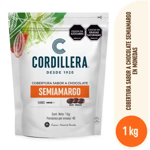Cordillera Cobertura Sabor a Chocolate Semiamargo