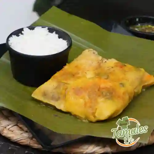 Almuerzo con Tamal de Solo Pollo
