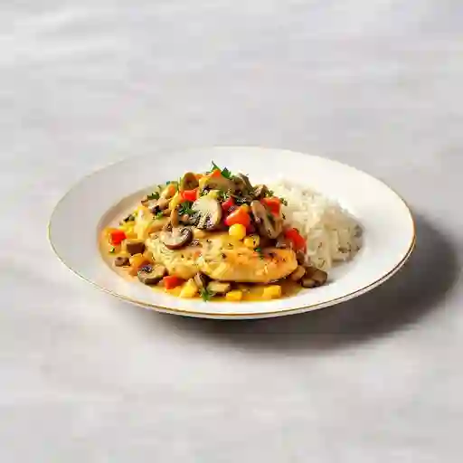 Pollo Cremoso Al Champinon