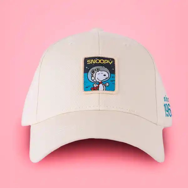 Gorra de Béisbol Snoopy Little Space Explorer Beige Miniso