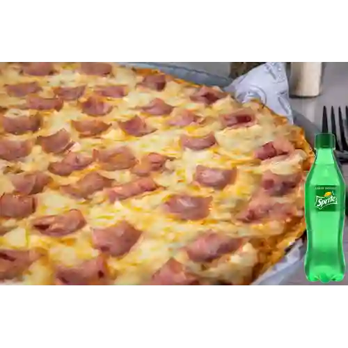 Combo Pizza Jamón + Sprite 400 ml