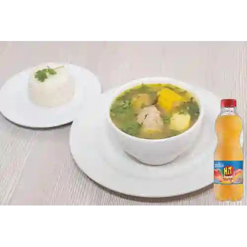Combo Sopa de Pollo Grande + Hit Mango 500 ml