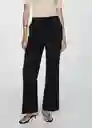 Pantalón Carlos Negro Talla 44 Mujer Mango