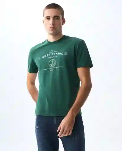 Camiseta Hombre Verde Talla M 841G023_VER195511 Americanino