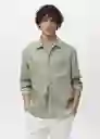 Sobrecamisa Pantin Menta Talla M Hombre Mango