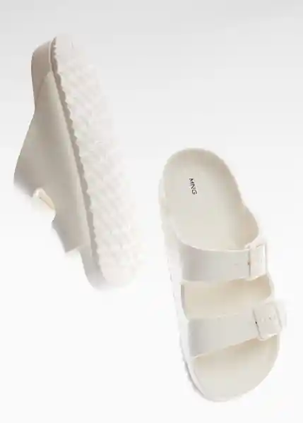 Chanclas Pauw Blanco Talla 30 Niñas Mango