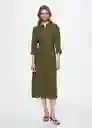 Vestido Ameliel-W Khaki Talla XS Mujer Mango