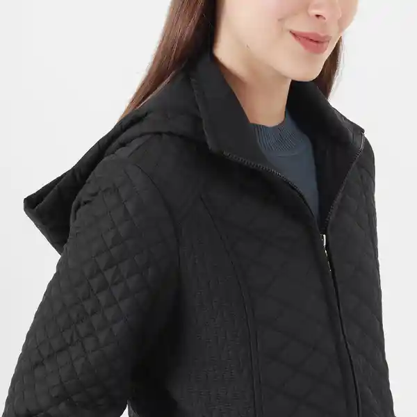 Chaqueta Cuello Alto Manga Larga Negro Talla S 725903