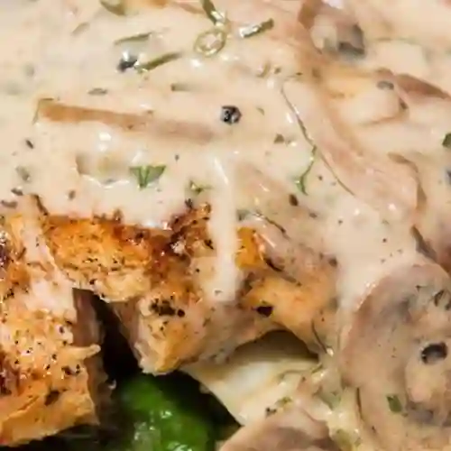 Pechuga con Champiñones