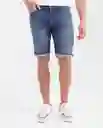 Bermuda Medio Azul Francés Medio Talla 34 Chevignon