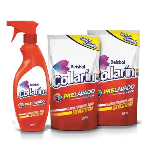 Collarín Prelavado Clásico Con Repuesto