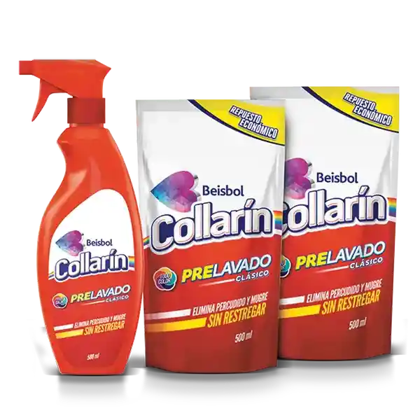 Collarín Prelavado Clásico Con Repuesto