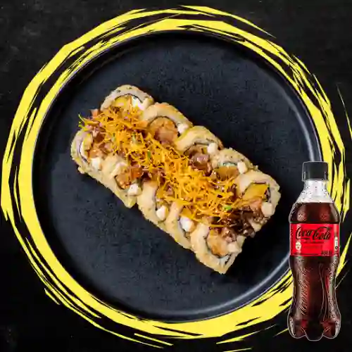 Combo Roll Salmón Crunchy +Cocacola S/az 400ml