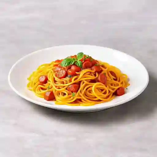 Spaghetti En Salsa Massala