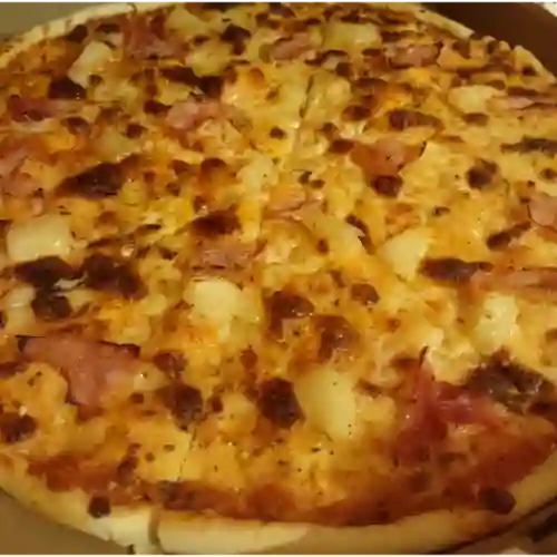 Pizza hawai + soda hatsu