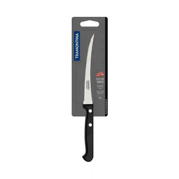 Cuchillo Tomate Acero Inoxidable Mango Negro 5