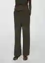 Pantalón Riga Khaki Talla M Mujer Mango