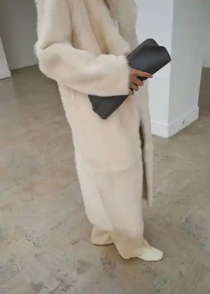 Bolso P Salma Gris Talla 99 Mujer Mango