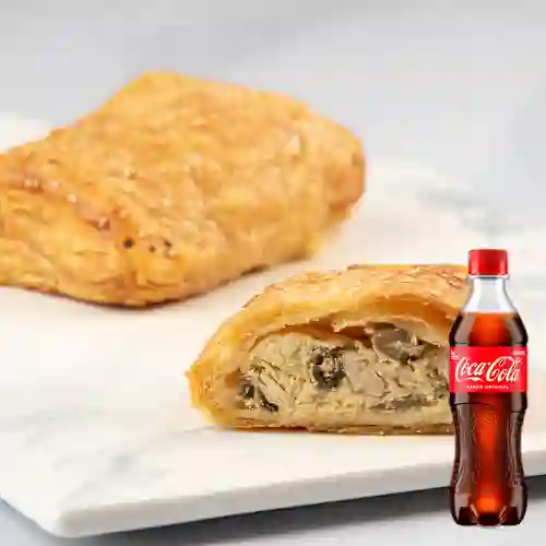 Pastel de Pollo c/ Champiñones +Cocacola Org 400ml