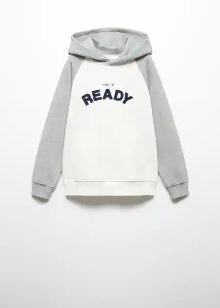 Sudadera Ready Gris Medio Vigore Talla 12 Niños Mango