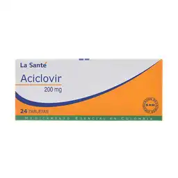 La Santé Aciclovir (200 mg) 24 Tabletas