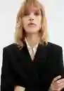 Blazer Americana Bruno Negro Talla M Mujer Mango